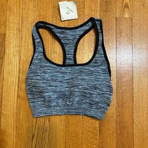 Nikibiki Gray and Black Sports Bra